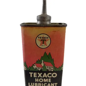 Vintage Texaco Home Lubricant Oil Can w/ Metal Spout