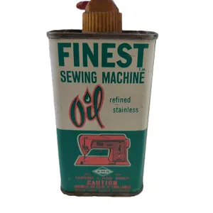 Vintage “Finest” Sewing Machine Oil Tin w/ Spout