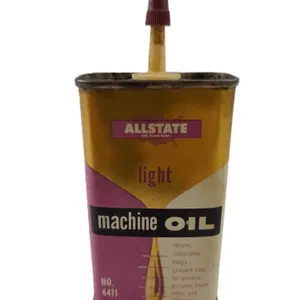 Vintage Allstate Light Machine Oil Tin w/ Spout