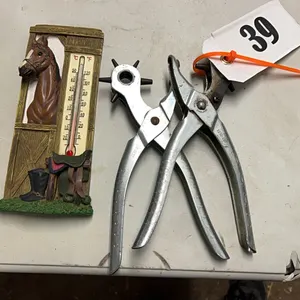 2 HOLE PUNCHES & THERMOMETER