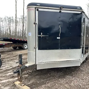 2012 MIRAGE T/A ENCLOSED SLED TRAILER w/ 16' LENGTH & 4' V NOSE