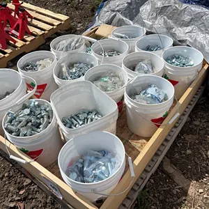 LARGE ASSORTMENT OF NEW GRADE 5 BOLTS & NUTS IN ASSORTED SIZES