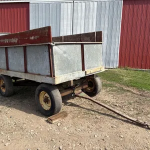 Steel Barge Wagon with End Gate Seeder