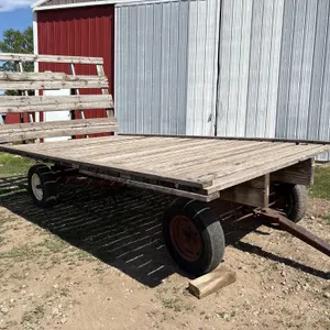 9ft x 16ft Wood Flatbed with 5 Bolt Gear