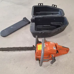 Husqvarna Chain Saw with Case, Mixes Fuel, 18" Bar