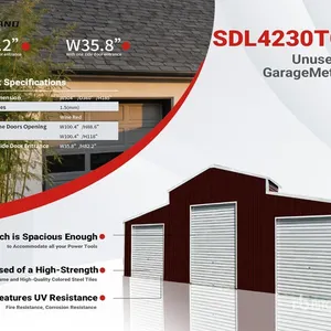 2026 SDGRAND SDL4230TGMS Triple Garage Metal Shed (Unused)