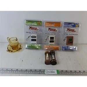 (3) Mattel Electronics Keychain Games - NIB, Glass Tea Party Pot