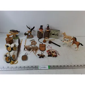 Various Animal Figures, Assorted Keychains. Salt/Pepper Shaker & Jasper Coasters