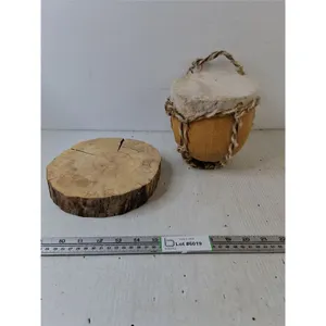 Small Indigenous Drum & Decorative Wooden Piece
