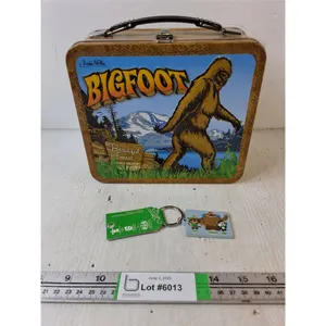 Metal Bigfoot Lunch Box, New w/ Tags - 8" x 7" x 4"