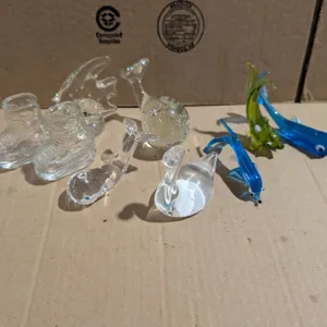 Art Decor Glass Lot (1) Vintage "Graceful Swan" made in US