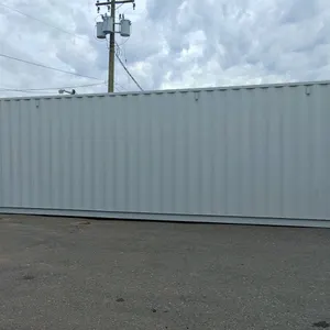 40' SHIPPING CONTAINER  - DOUBLE FRONT DOORS & (4) DOUBLE SIDE DOORS WITH CAM LOCKS