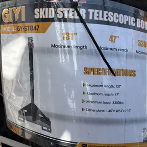 *NEW* GIYI GY-TB47 FORKLIFT TELESCOPIC BOOM - 3300LB MAX LOAD WEIGHT