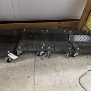 Heavy duty automobile dollies.