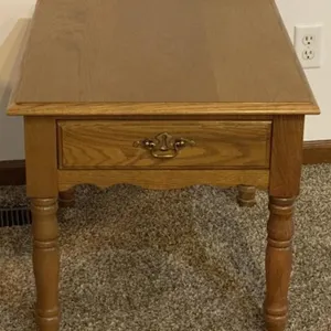 Broyhill Oak Lamp Table