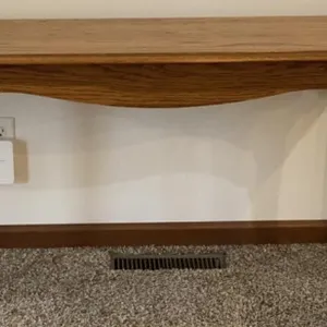 Oak Sofa Table on Queen Anne Legs