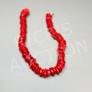 Red Coral bead necklace