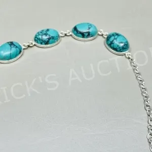 Turquoise & silver bracelet