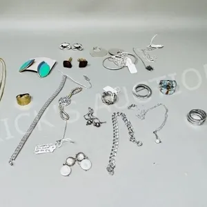 collection of various jewelry - some silver