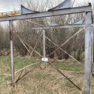 Large steel fuel tank stand