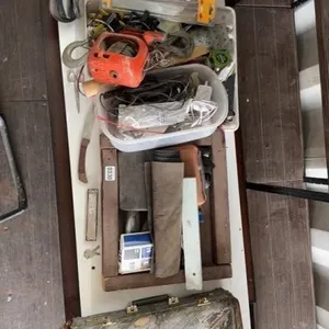Electrical supplies items and Vintage Knife