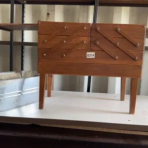 Sewing Box and Metal Gardening Container