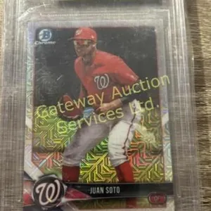 Collectable baseball card graded
