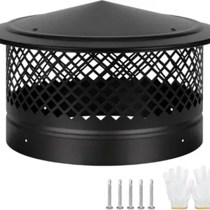 Cone Top Chimney Cap, 12-In Round Screen