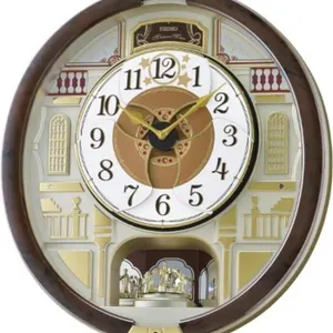 SEIKO QXM607BRHZ 45 Melodies Wall Clock