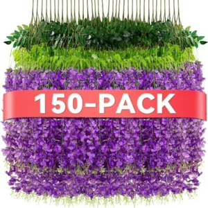 Alotiki 150 Wisteria Hanging Flowers, 3.6ft
