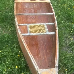 Wooden canoe