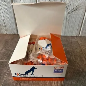 Carepoint Vet U-100 Insulin Syringes
