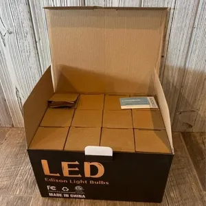 Pack of 12 LED Edison Light Bulbs