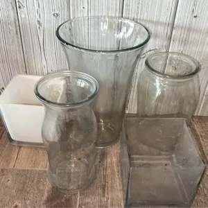 Assorted Glass Vases