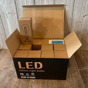 Pack of 12 LED Edison Light Bulbs