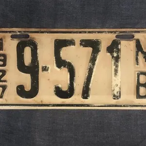 1927 New Brunswick License Plate Canada