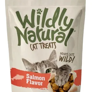 2 x 2.5 oz Wildly Natural Salmon Crunchy Cat Treat