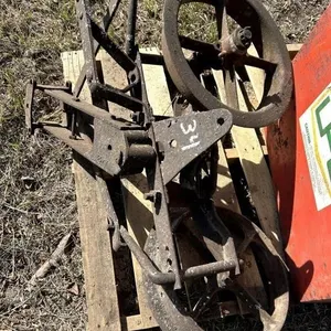 ANTIQUE STEEL WHEELS AND UFA CATTLE WATERER
