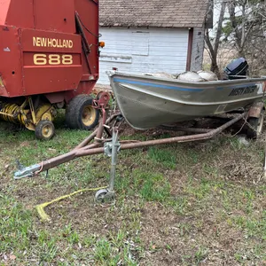 MISTY RIVER BOAT & 14' HOMEBUILT TRAILER