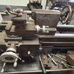 Clausing Engine Lathe, Heavy-duty metalworking engine lathe with 3-jaw chuck, quick-change gearbox,