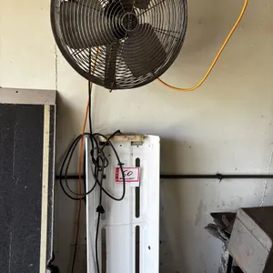 Wall fan and light fixture