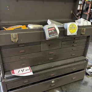 "Kennedy tool chest. 8 drawers and Kennedy, 2 drawer, mid box"