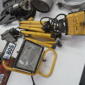 Lot - (2) Tripods & Construction Lights.