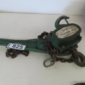 Jet 1 1/2 Ton Chain Block & Tackle.