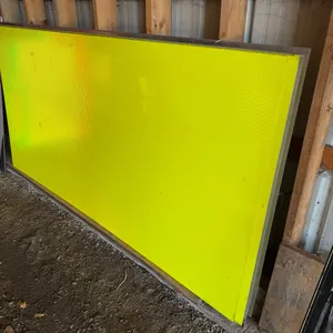 13 @ 4’x8’ Aluminum Sheets w/ Neon Reflective Safety Vinyl on One Side * Aluminum Sheet @ Back of Pile NOT Included