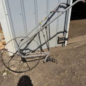 Antique Steel High Wheel Garden Cultivator