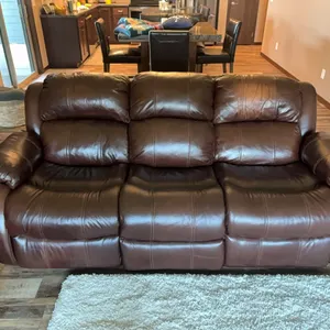 Brown Leather Sofa
