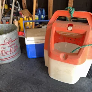 Cooler, bait buckets