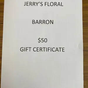 Jerry's Floral Barron, WI $50 Gift Certificate