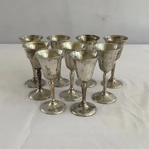 Sterling Silver Liqueur Glasses